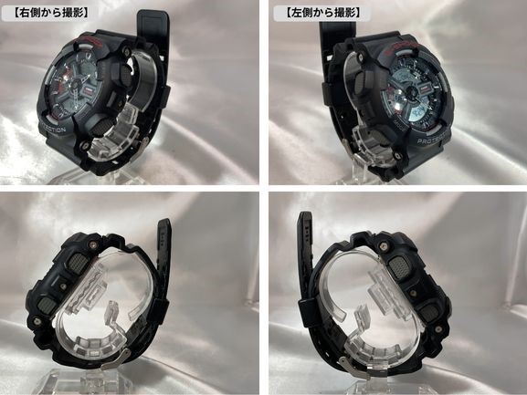 【可動品】CASIO カシオ G-SHOCK 腕時計 GA-110（5146）ブラック 20気圧防水 バックライト点灯確認済み_画像3