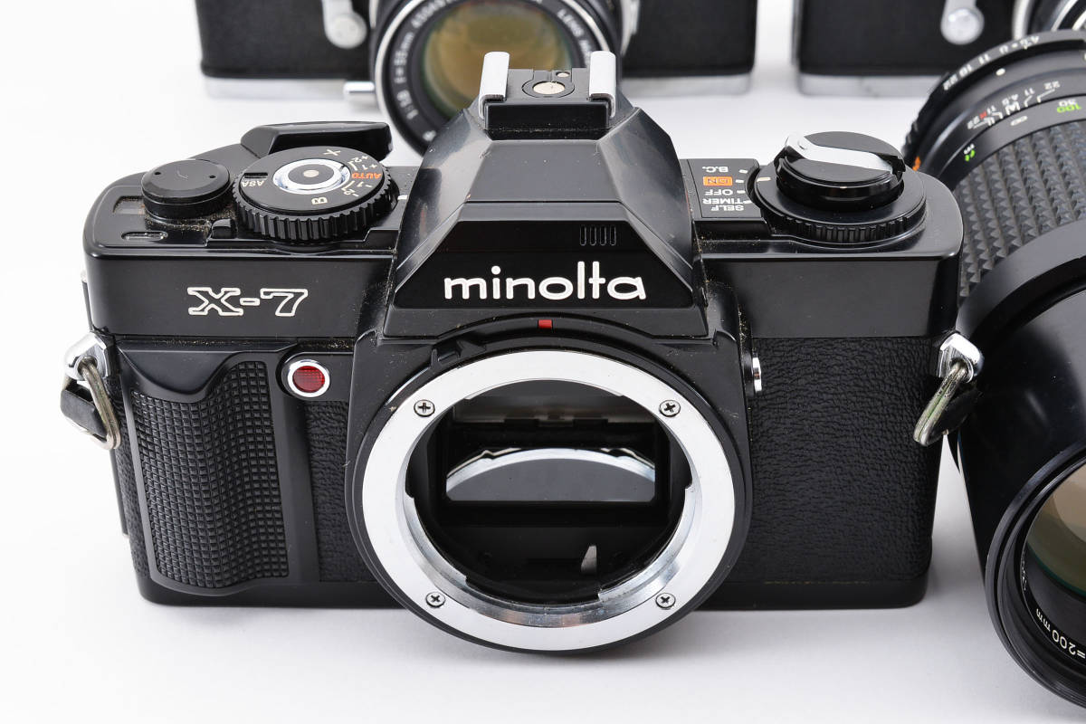 ★訳あり特上品★ MINOLTA SR-1s /SRT SUPER /X-7 + PF 55mm F1.7 /55mm F1.8 /200mm F4.5 ★3セットまとめ★ #0803 #1025205 #0806_画像4