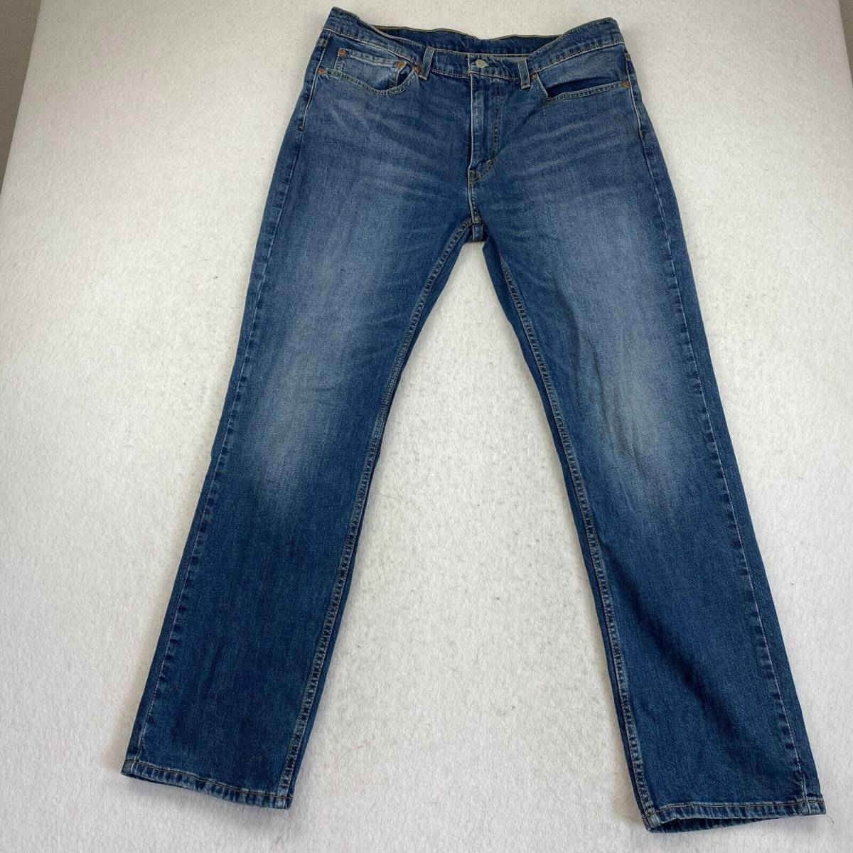 Levi´s 514 Jeans Mens 36x32 Straight Leg Dark Wash Denim Mid Rise Blue 海外 即決
