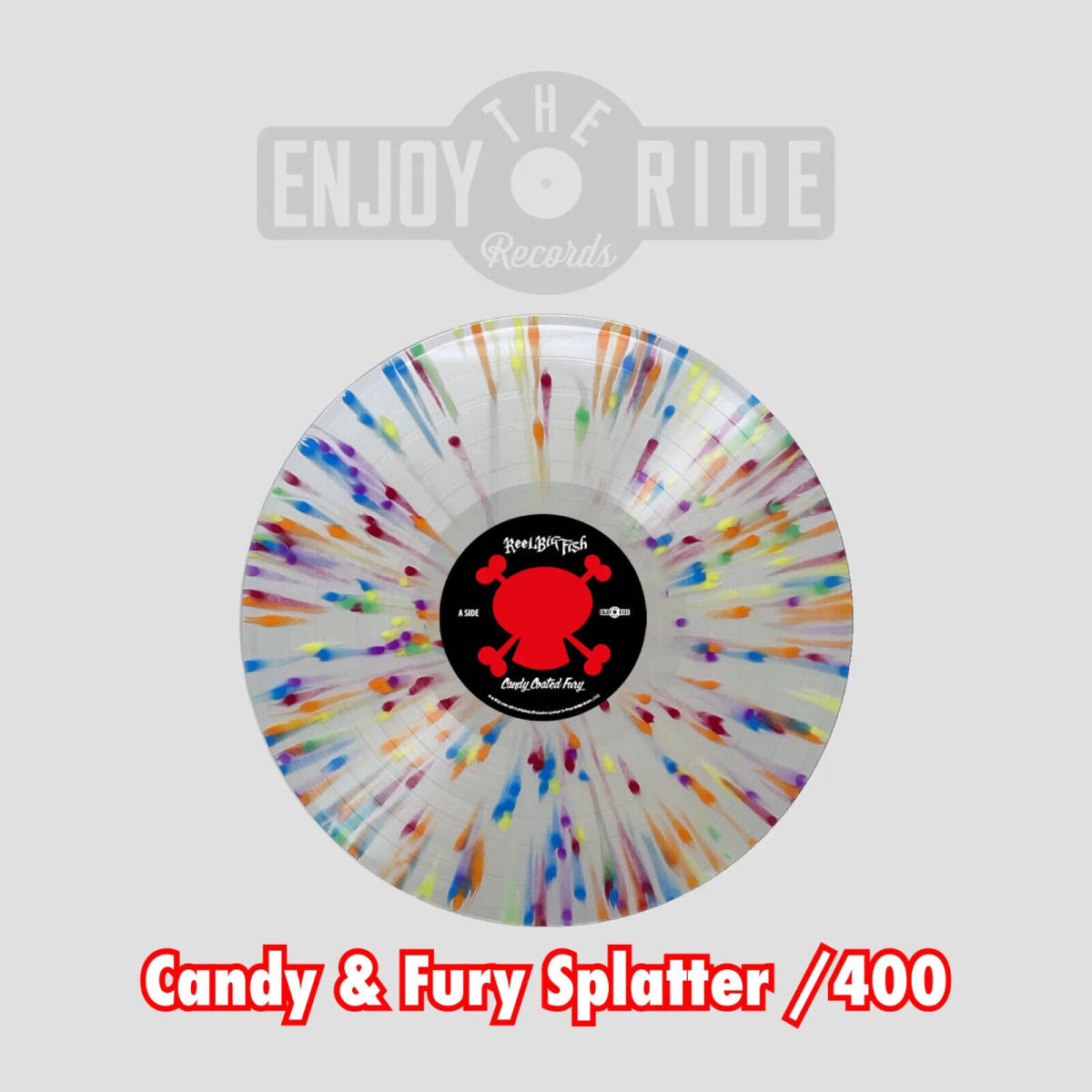 REEL BIG FISH - Candy Coated Fury Vinyl LP - Clear w/ Multicolor Splt /400  - NEW 海外 即決