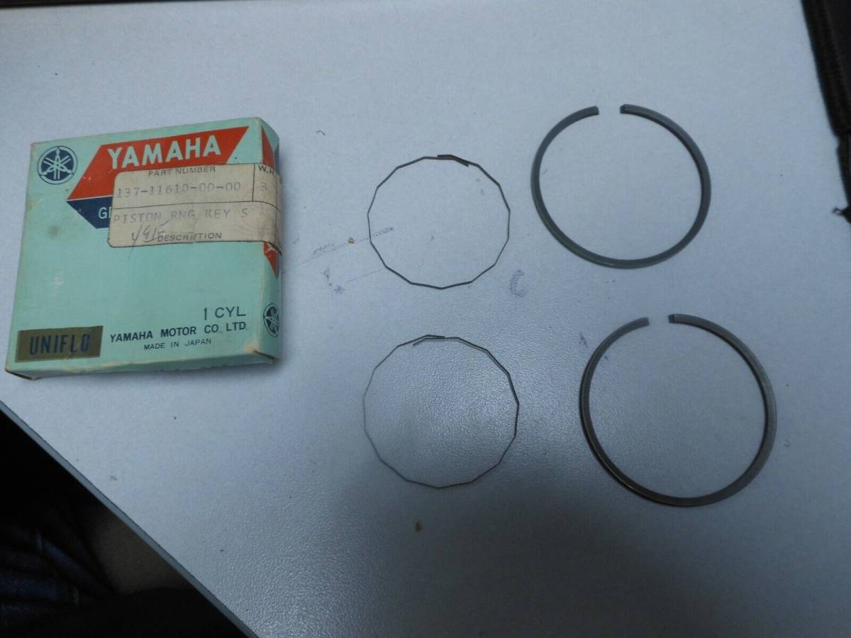 NOS Yamaha OEM STD Piston Ring Set 1966 YA6 137-11610-00 海外 即決