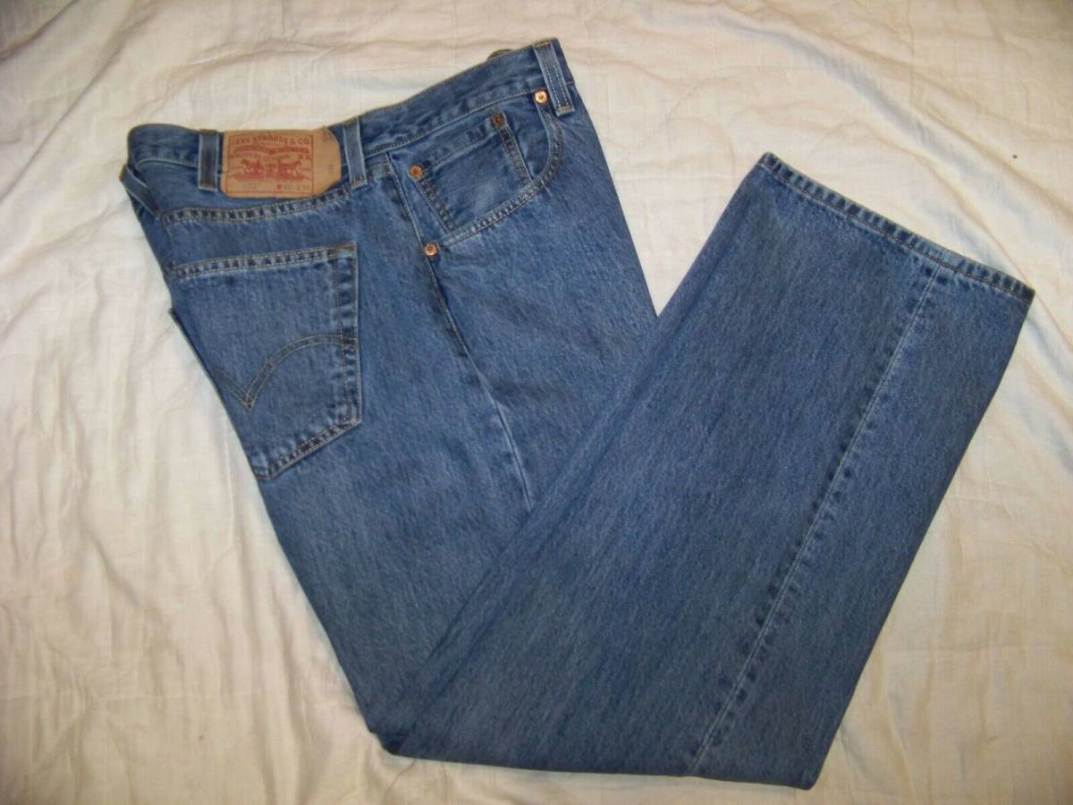 Men´s Levi´s Original 501 Button Fly Jeans - Size 40 x 30