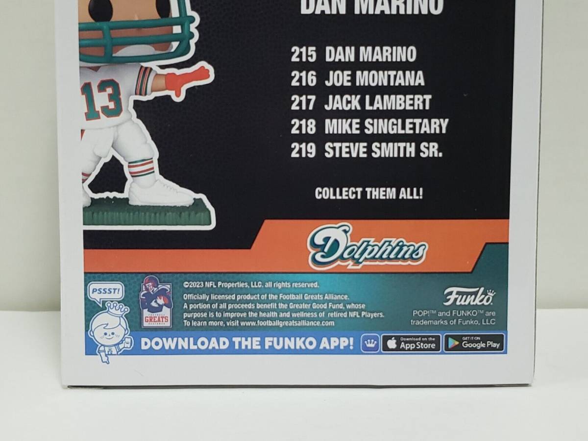 DAN MARINO Miami Dolphins NFL Funko Pop! #215 Collectible Vinyl
