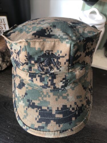 USMC 8 Point Cover Marine Corps Digital woodland Utility Hat cover