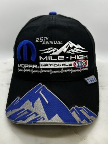 NHRA 25th Annual Mile High Nationals 2004 Cap Hat Adult Adjustable Blue Cotton 海外 即決