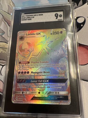 Pokemon TCG - Lunala GX - 153/149 - Rainbow Holo - Secret Rare - Always  Sleeved