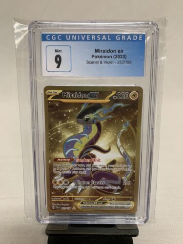 Pokemon TCG Card SV1 Scarlet & Violet 253/198 Secret Rare Miraidon EX GOLD  HYPER