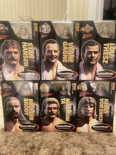 PowerTown Wrestling Legends Set Of 6 Complete WWF WWE WCW ECW TNA ROH AEW 海外 即決代行