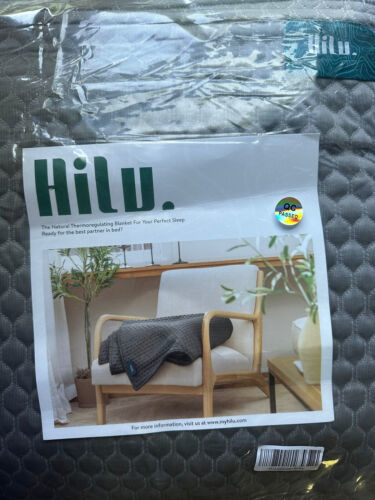 Hilu Natural Thermoregulation Sleep Blanket Gray Size Sz Queen Hypoallergenic 海外 即決