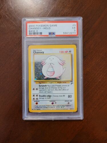 PSA 8 NM/MT Spanish Chansey Base Holo Rare 1999 Pokemon 3/102 -31