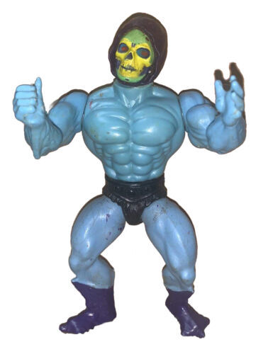 Rare SKELETOR Vintage HALF PAINTED BOOT 1981 Taiwan SOFT HEAD He