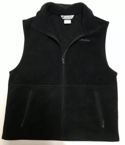 Columbia Men's Vest Size M Black Zippered Front And Pockets 海外