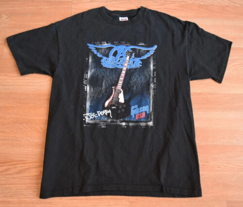 即日発送・新品 Vintage 1997 Gibson USA Aerosmith Joe Perry Les Paul Shirt Tee L Tour Promo 海外 即決 スキル、知識