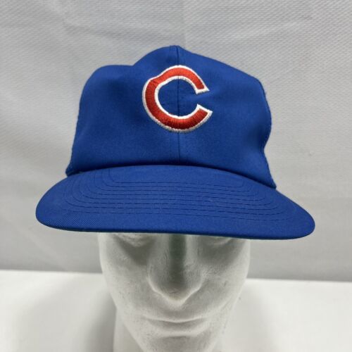 Vintage Chicago Cubs MLB Snapback MADE IN USA Adjustable Trucker Hat， GUC 海外 即決