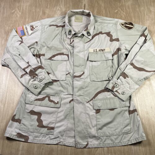 US Army Mens Desert Camouflage Cost Old Iron Sides USA Military