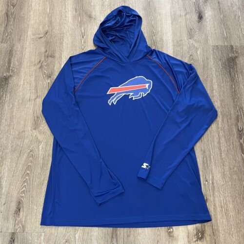 Buffalo Bills Starter NFL Lightweight Hoodie Size Men's 2XL 海外 即決-