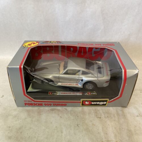 Vintage Burago Porsche 959 Turbo, 1:24, 0563 Die Cast Metal