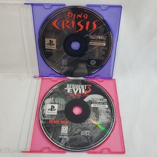 Dino Crisis w/ Resident Evil 3 Nemesis Demo Disk (PS1 / PSX) Near-Complete  13388210459