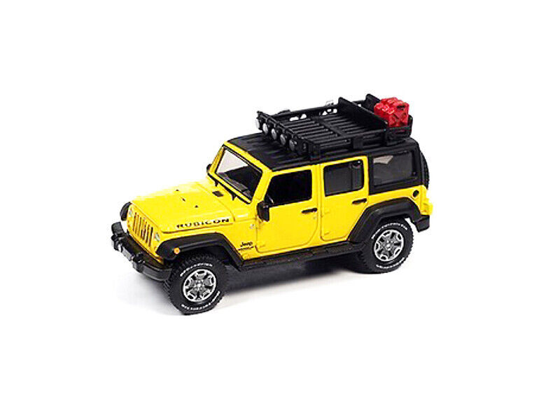 2018 Jeep Wrangler Rubicon Unlimited 4x4 Yellow 1:64 Scale