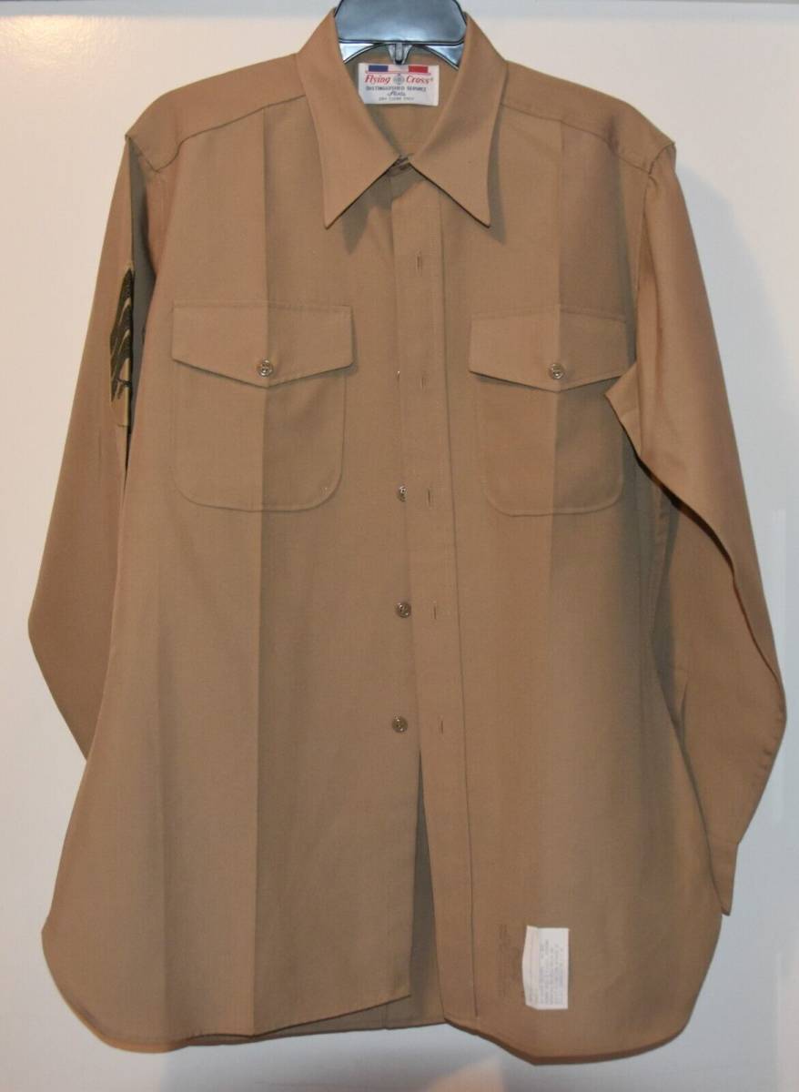 Excellent Condition FLYING CROSS USMC MARINE CORPS LONG SLEEVE