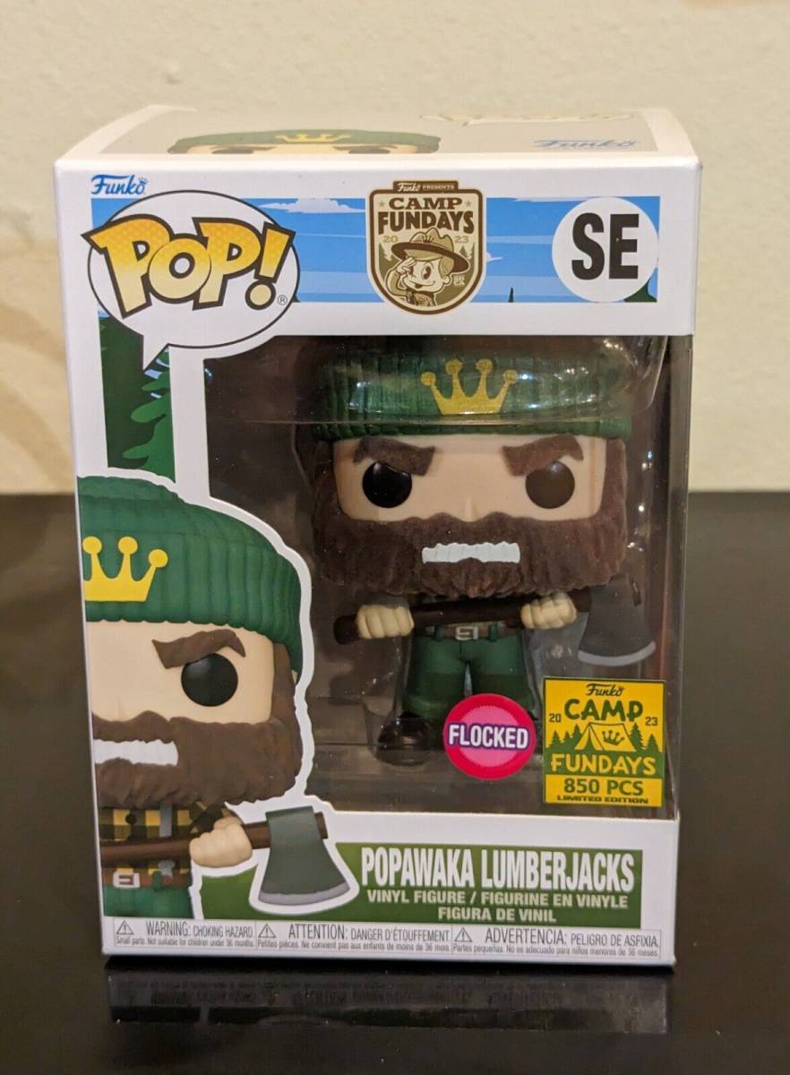 Funko Pop Popawaka Lumberjacks Flocked Camp Fundays 2023 Exclusive LE 850 pcs 海外 即決スキル、知識