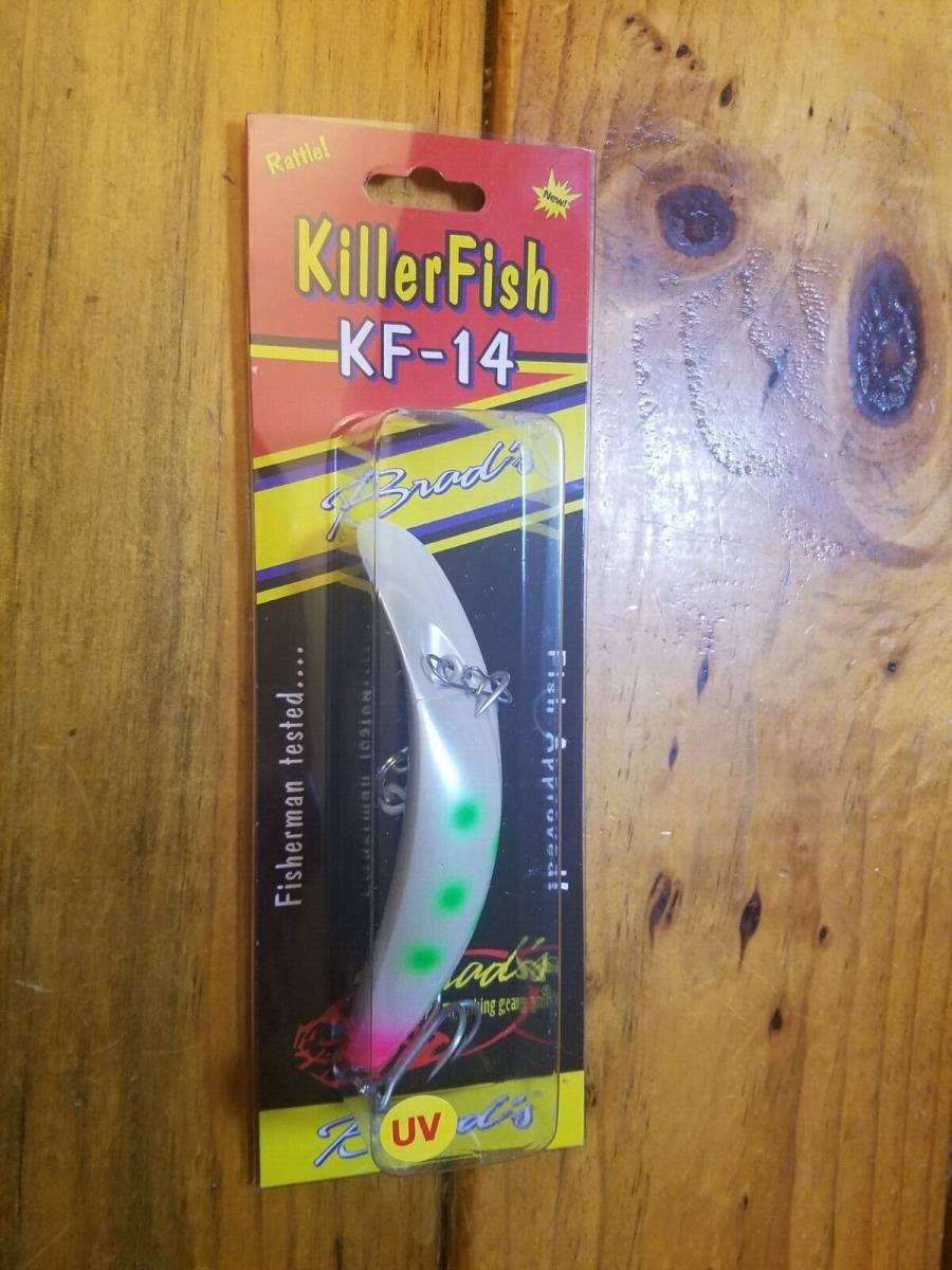 Brads Killer Fish KF14， Rare Christine Special” Lure Plug NIB 海外 即決