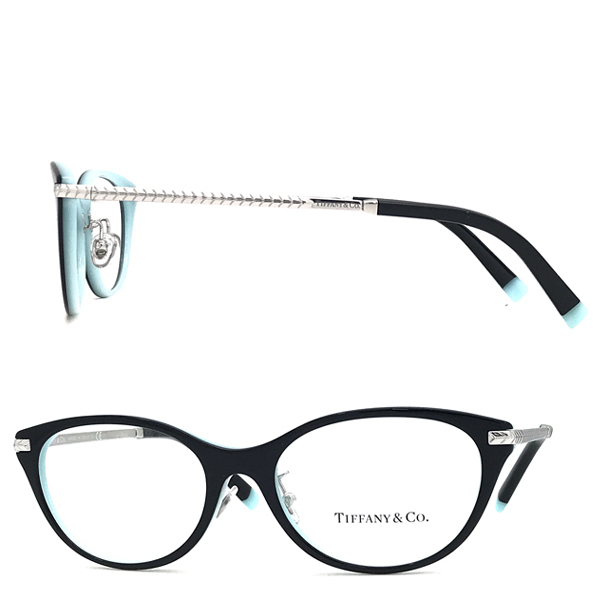 TIFFANY&Co. Tiffany оправа для очков бренд черный × серебряный очки TF2210D-8055