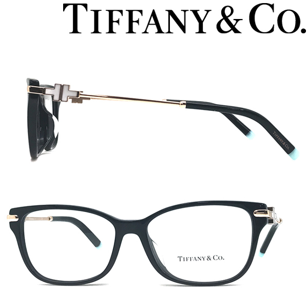 TIFFANY&Co. ティファニー メガネフレーム ブランド ブラック×ゴールド 眼鏡 TF2207F-8339