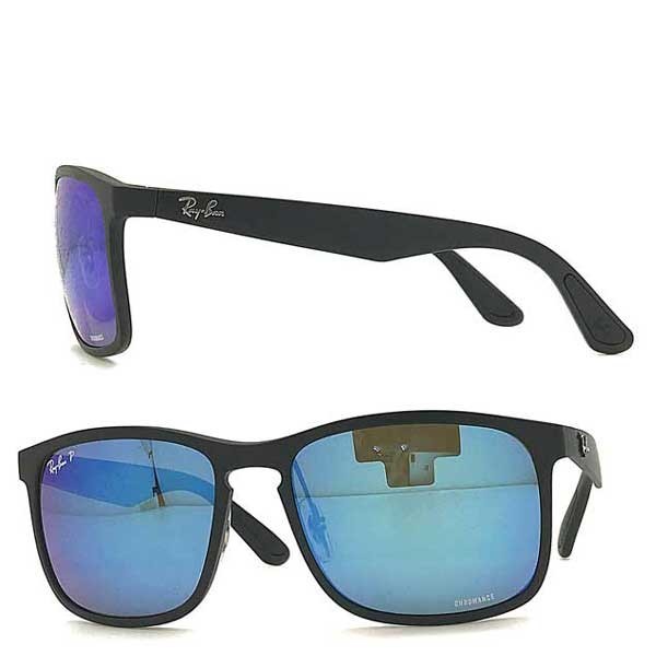 RayBan RayBan CHROMANCE голубой зеркало солнцезащитные очки { поляризирующая линза } 0RB-4264-601SA1