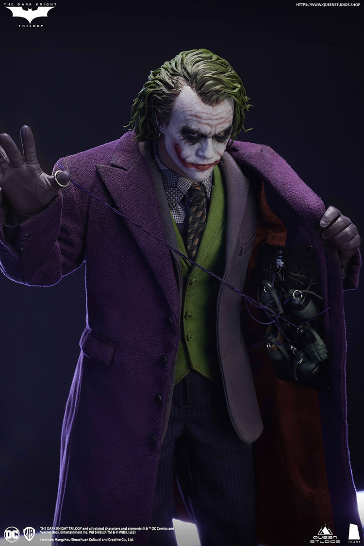 ☆送料無料☆ Queen Studios x InArt ダークナイト ジョーカー バットマン BATMAN JOKER 通常版 1/6フィギュア_画像3