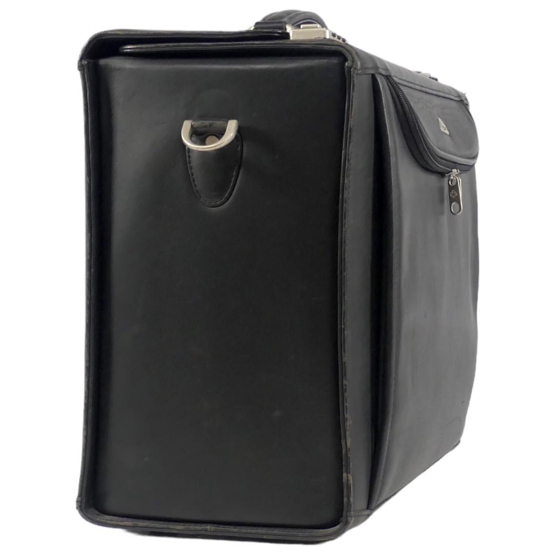 即決☆Samsonite☆レザーパイロットケース サムソナイト メンズ 黒 本
