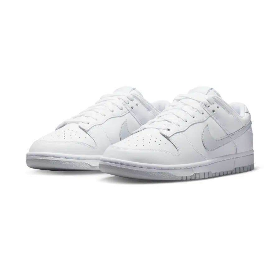 27.5cm 新品 NIKE DUNK LOW RETRO ダンク ロー レトロ WHITE PURE PLATINUM ダンクロー メンズ スニーカー レザー 天然皮革 白 ホワイト_画像4