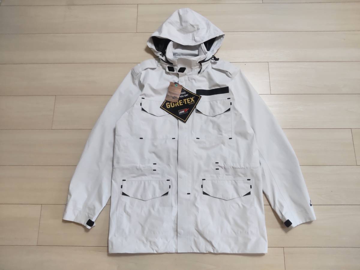 ★新品　ナイキ　NIKE　シェルジャケット　★ゴアテックス　GORE-TEX　★ホワイト　★止水ジッパー　★サイズL_画像1