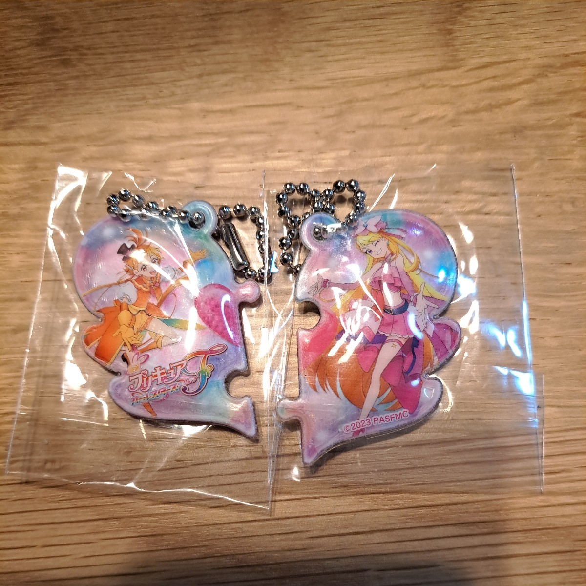 映画 プリキュアオールスターズF 前売り 特典 つなげてはねキーホルダー 2つセット　スカイプリキュア_画像2