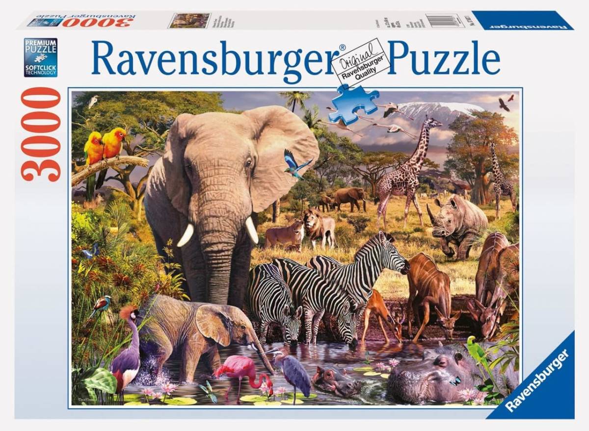 RAV 17037 3000ピース ジグソーパズル ドイツ発売African Animals_画像1
