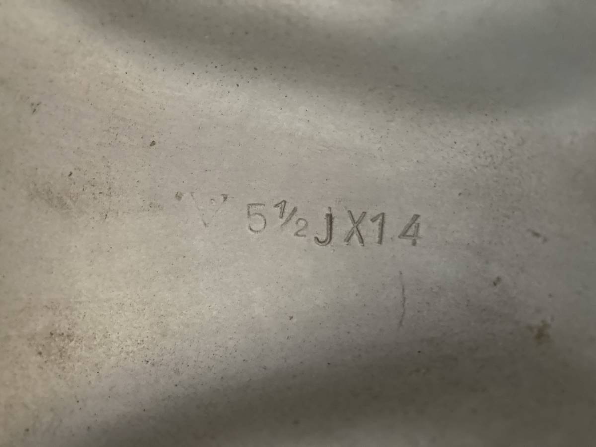 希少当時物 ナローポルシェ 14incアロイホイール 5.5j×14インチ 中古美品 の画像5
