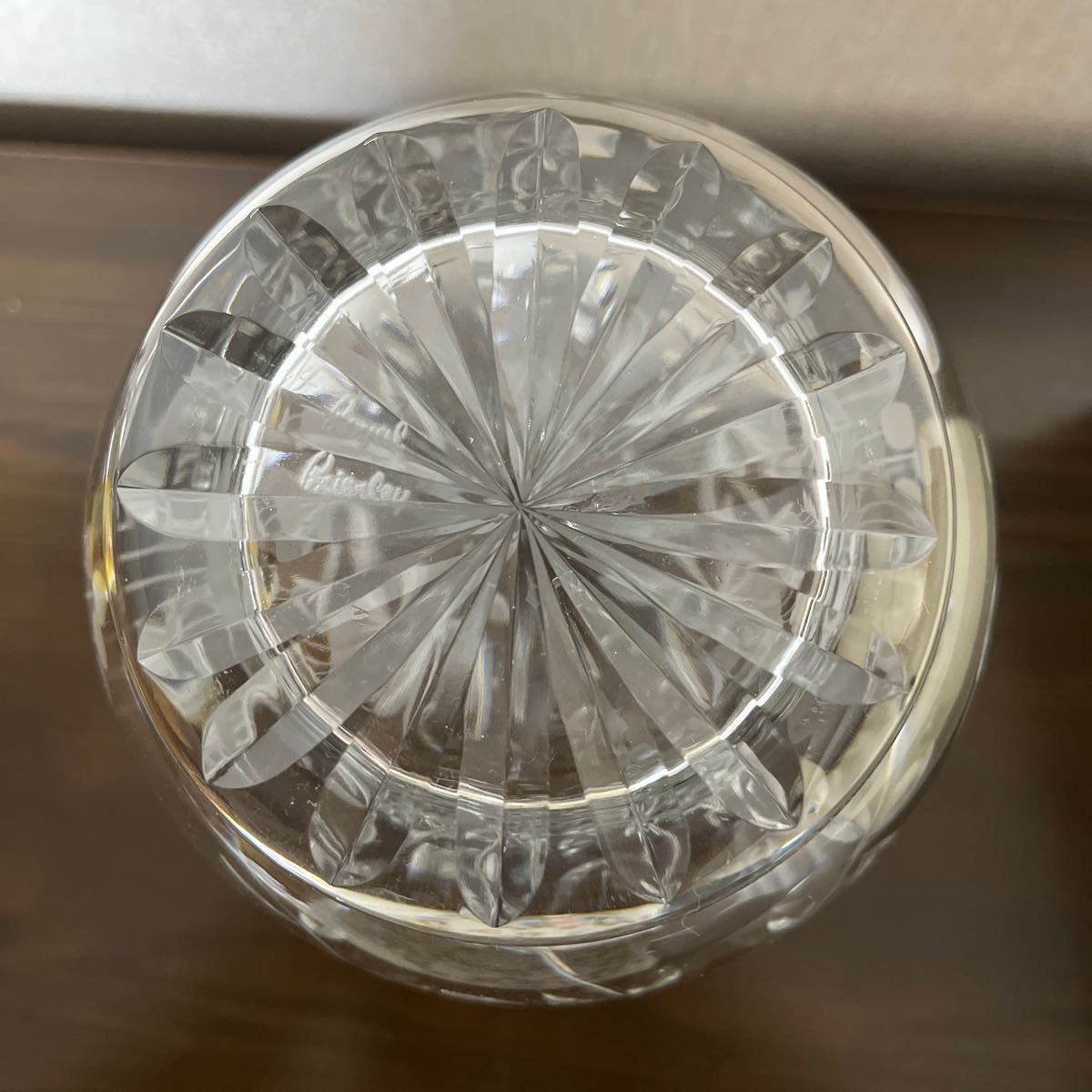 ロイヤルブライアリー　英国製　クリスタルカットガラス フラワーベース