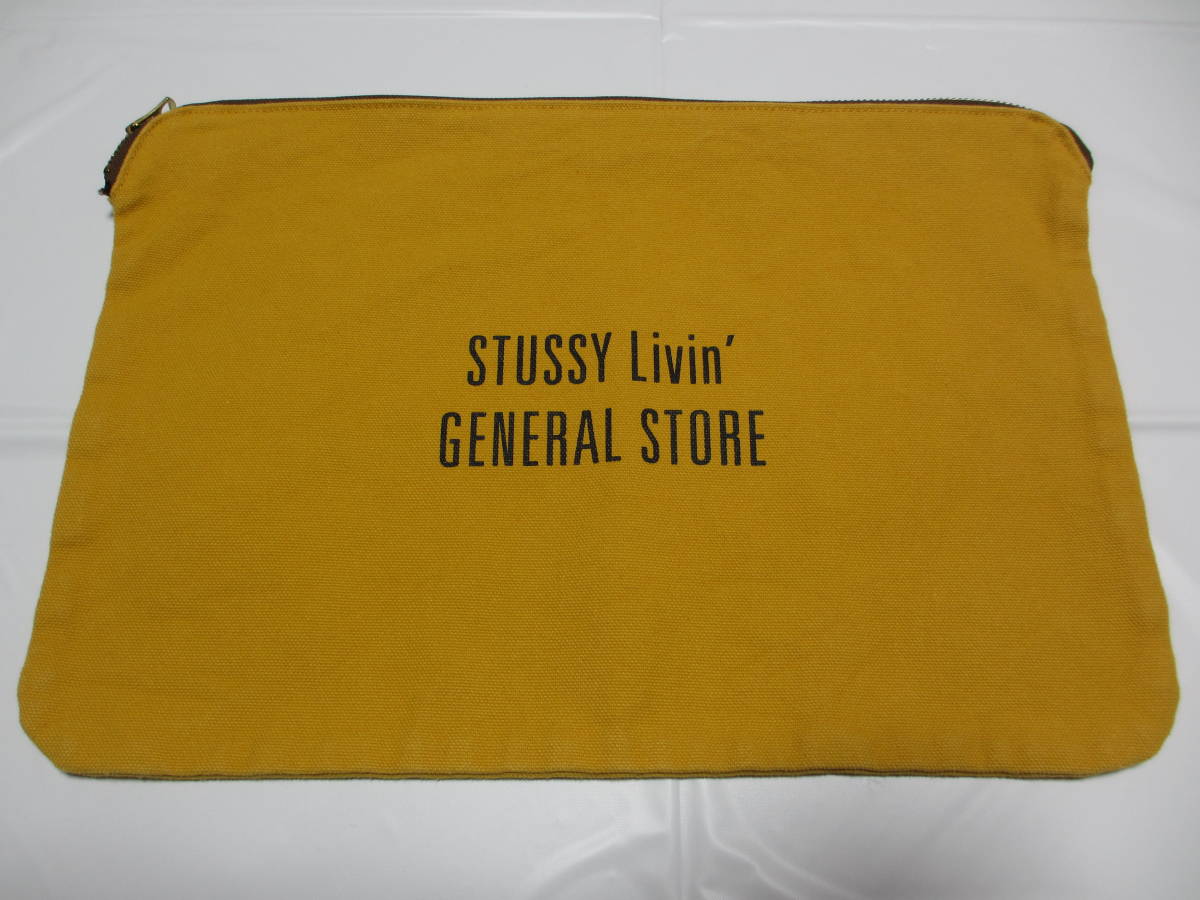 * extra attaching * limited goods * STUSSY Livin\' GENERAL STORE clutch bag [ Supreme Supreme KAWS Kaws ]