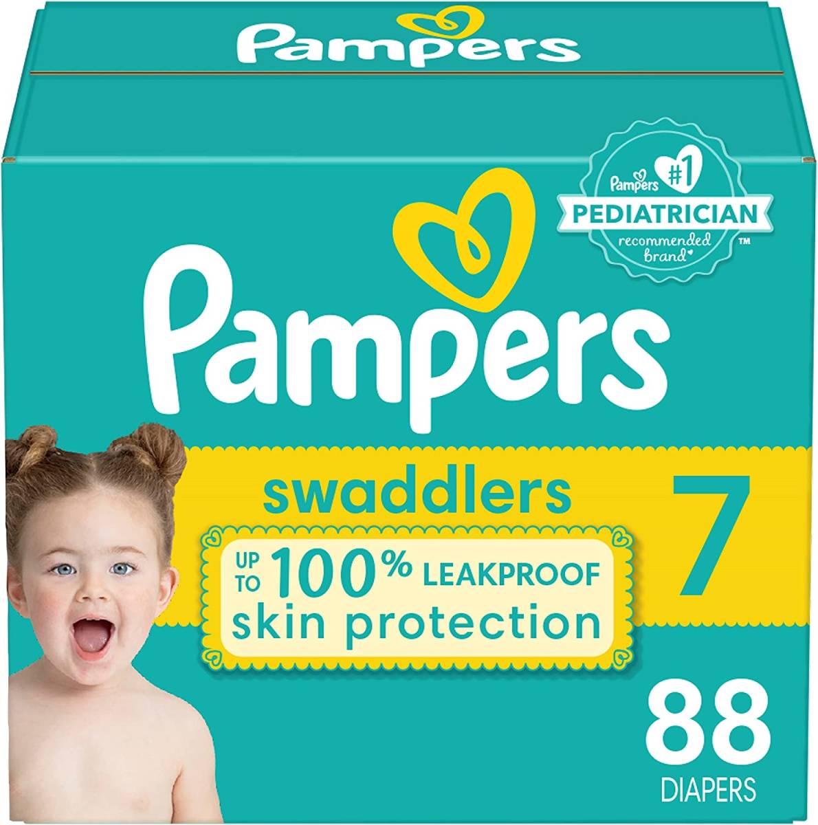 [ trial rose 10 sheets ]Pampers Swaddlers tape type diapers Size7 18kg and more 002