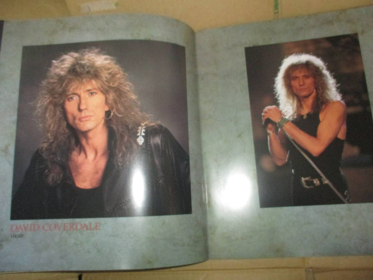 ツアー・パンフレット ホワイトスネイクWhitesnake slip of the tongue デイヴィッド・カヴァデール David Coverdale 1989年 JAPAN TOUR の画像4