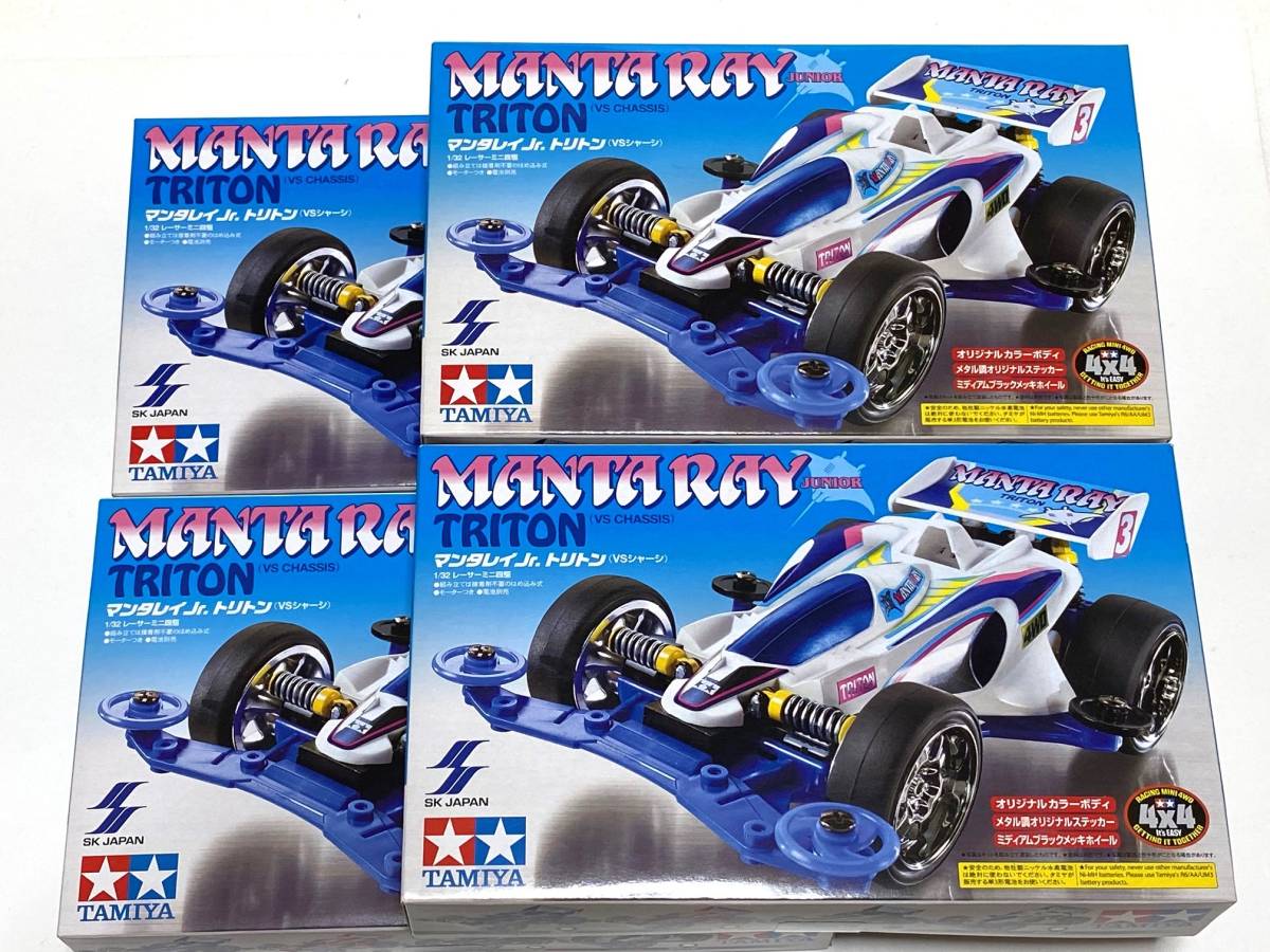 ■レーサーミニ四駆■非売品■マンタレイJr・トリトン全4種セット■未開封品■タミヤ・SKジャパン・プライズ・きゃらとる・2015年■_非売品・プライズ商品