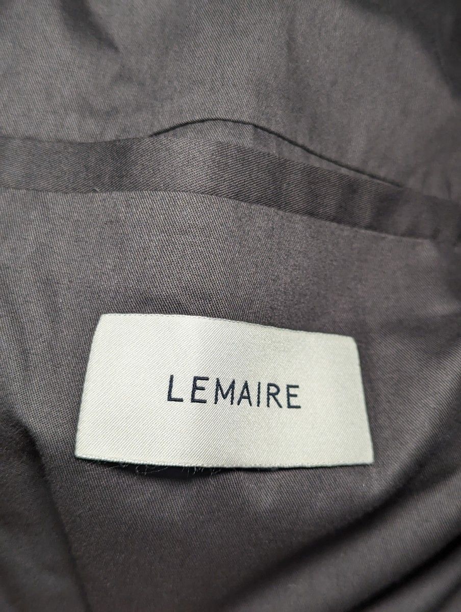 LEMAIRE  ツイルコート　ステンカラーコート　グレー　サイズ46 新品　ルメール　