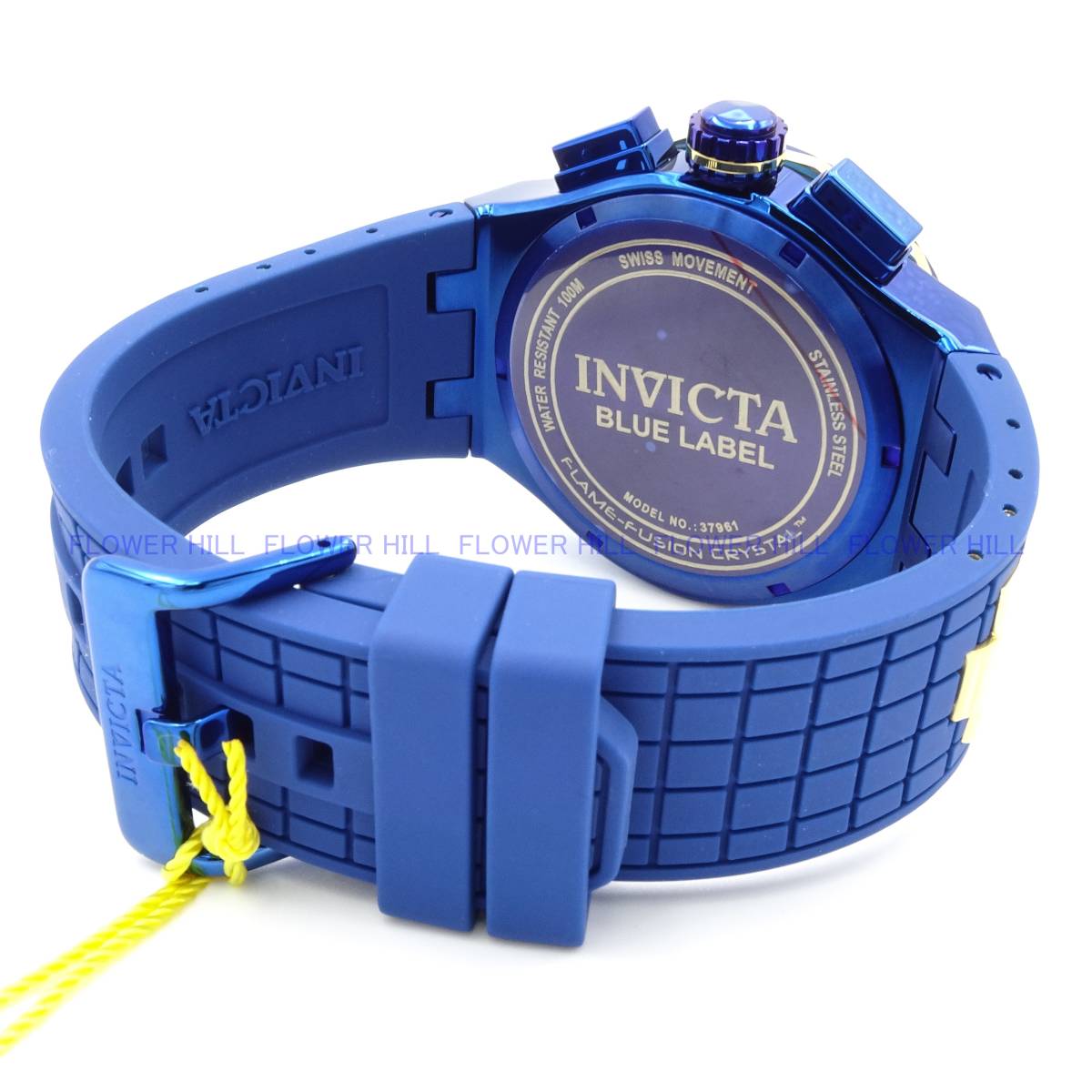 【新品・送料無料】インビクタ INVICTA 腕時計 メンズ SPEED WAY 37961 ブルー クォーツ スイスムーブメント クロノグラフ シリコンバンド_画像6