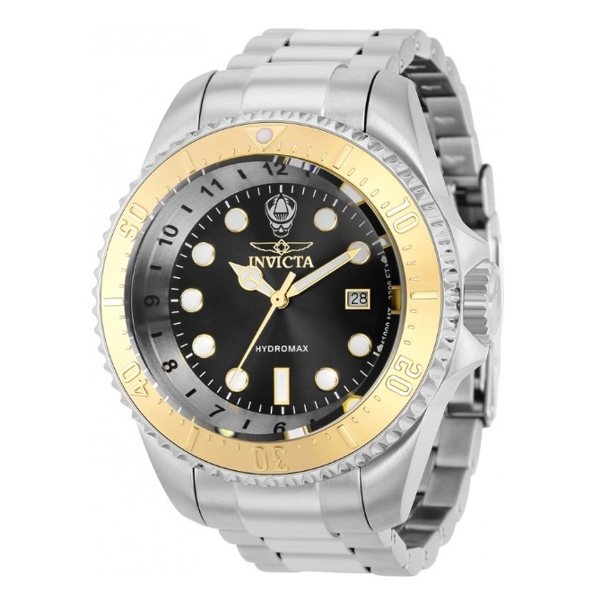 【新品・送料無料】インビクタ INVICTA 腕時計 メンズ HYDROMAX 38016 ブラック・シルバー クォーツ 防水1000ｍ メタルバンド