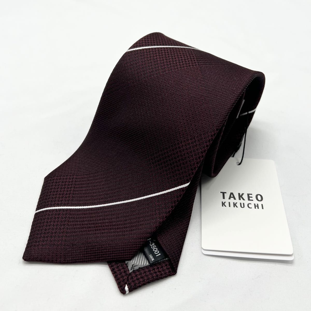 新品未使用(35)】タケオキクチ ネクタイ シャドーグレンチェック