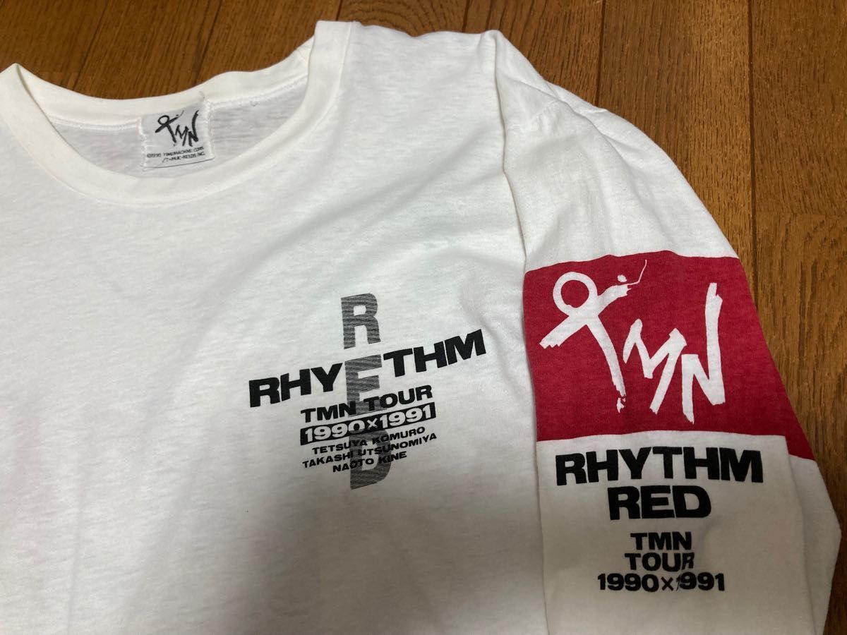 TM NETWORK Tシャツ TMN RHYTHM RED TOUR 公式 ツアーグッズ TM NETWORK Tシャツ TMN RHYTHM RED TOUR 公式 ツアーグッズ