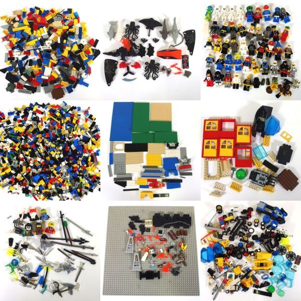 大量/まとめ】LEGO 総重量3.5kg パーツ ミニフィグ ブロック 冊子類 等