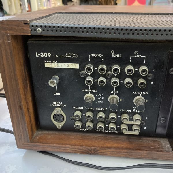 LUXMAN ラックスマン プリメインアンプ L-309【難あり品】一部チャンネル壊れ 中古 足取れ | ピュアオーディオ_画像8