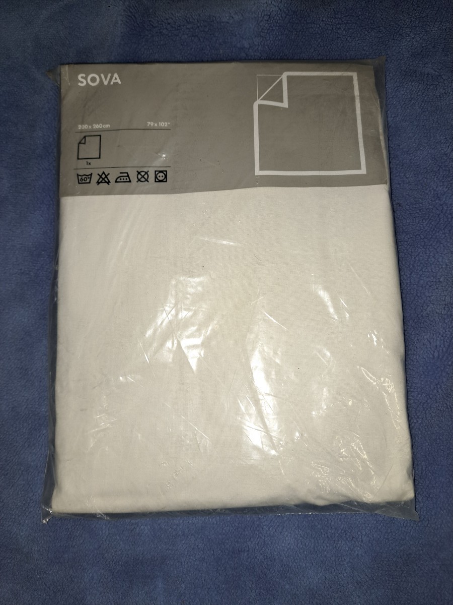 IKEA SOVA 200×260cm 綿100% AA-127536-1 100.503.82 【23/10 FY-2】_画像1