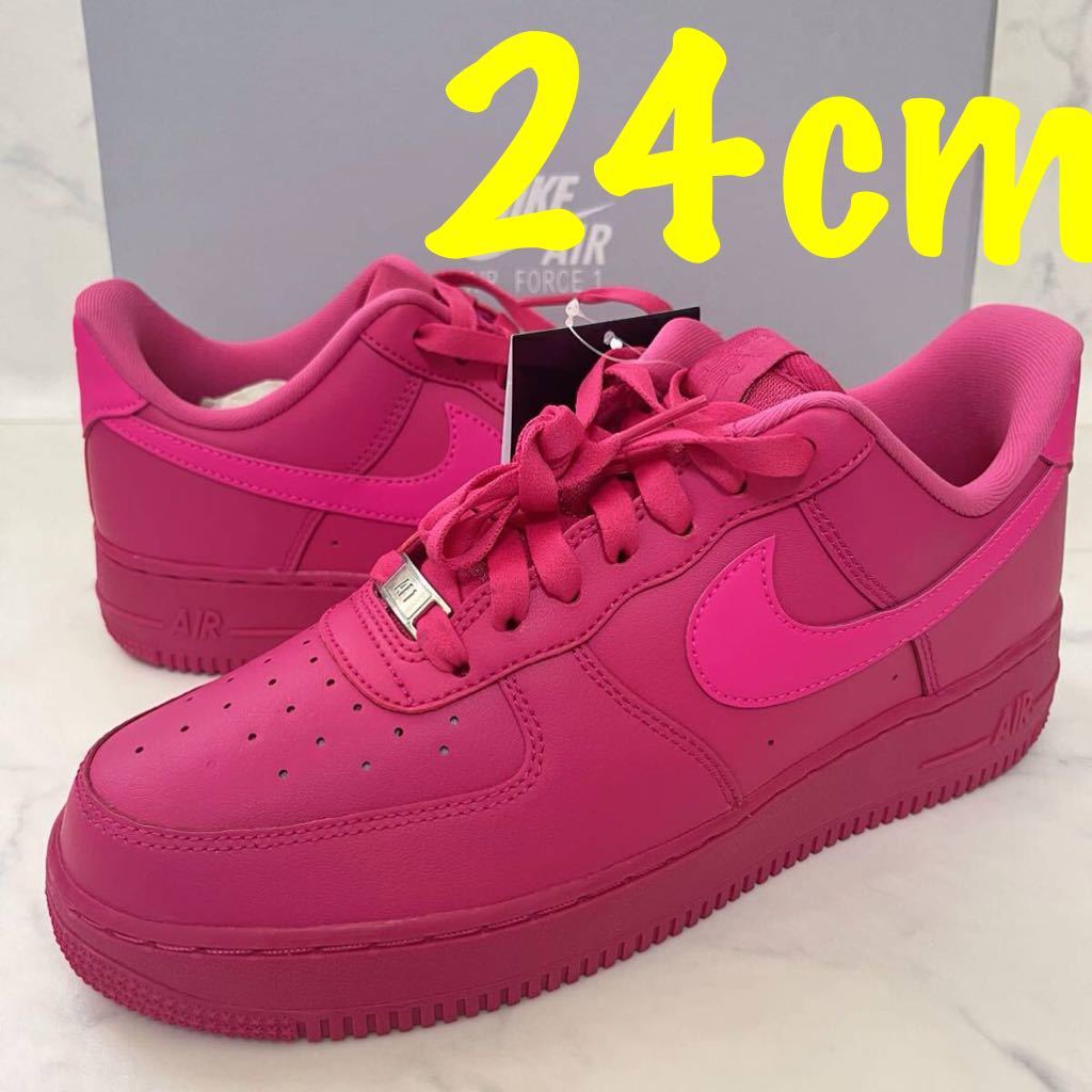 ★送料無料★【新品】24cm Nike WMNS Air Force 1 Low ナイキ ウィメンズ エアフォース1 ロー ファイヤーベリー ショッキングピンク